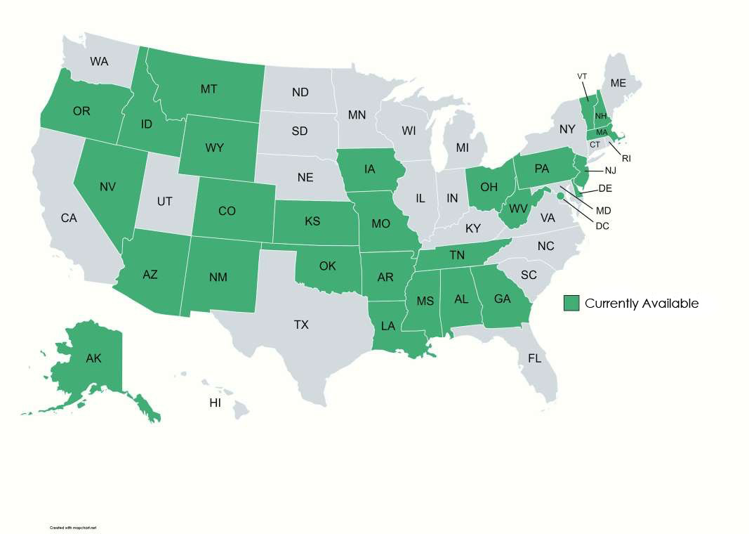 Bug Bakers Franchise Location map